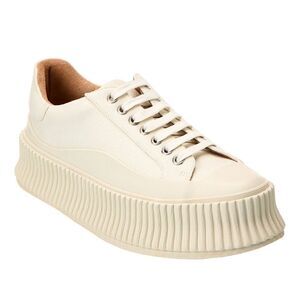 Jil Sander Platform Canvas Low Top Sneakers size 42/us size 9